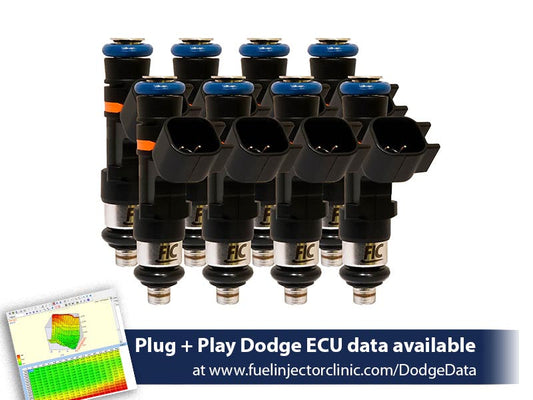 445cc (50 lbs/hr at OE 58 PSI fuel pressure) FIC Fuel Injector Clinic Injector Set for Dodge Hemi SRT-8, 5.7 (High-Z) (is153-0445h)
