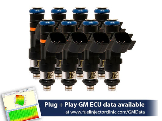 365cc (40 lbs/hr at OE 58 PSI fuel pressure) FIC Fuel  Injector Clinic Injector Set for 4.8/5.3/6.0 Truck Motors ('99-'06) (High-Z) (is304-0365h)