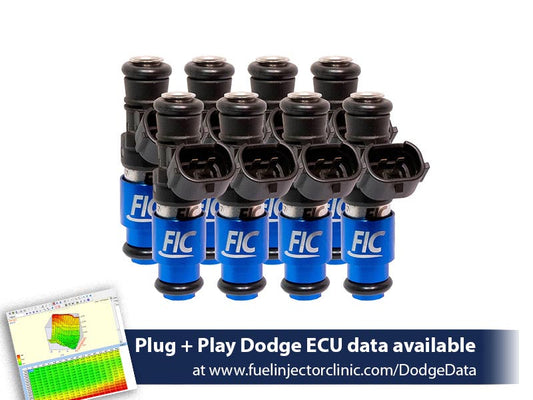 2150cc (240 lbs/hr at OE 58 PSI fuel pressure) FIC Fuel Injector Clinic Injector Set for Dodge Hemi SRT-8, 5.7 (High-Z) (is153-2150h)