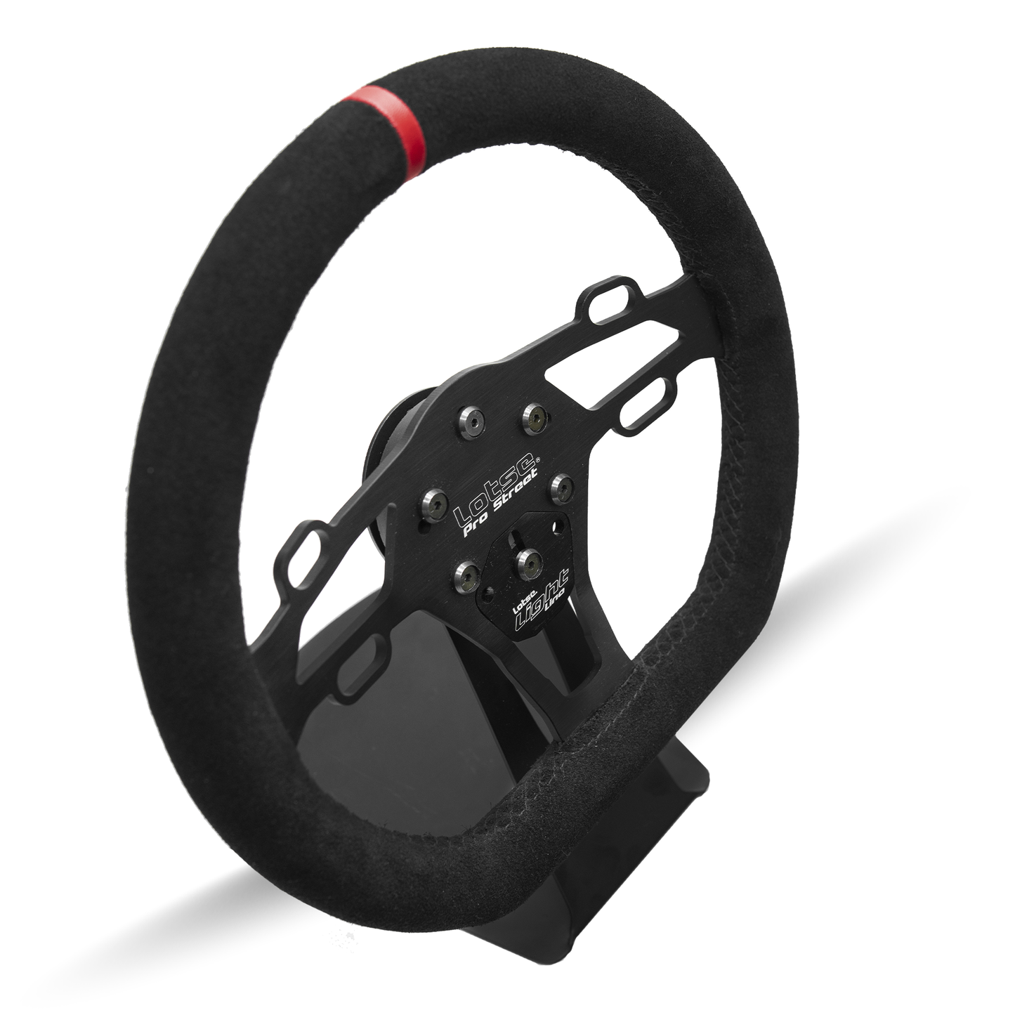 LOTSE PRO STREET COATED IN SUEDE / RED STRIPE Steering Wheel