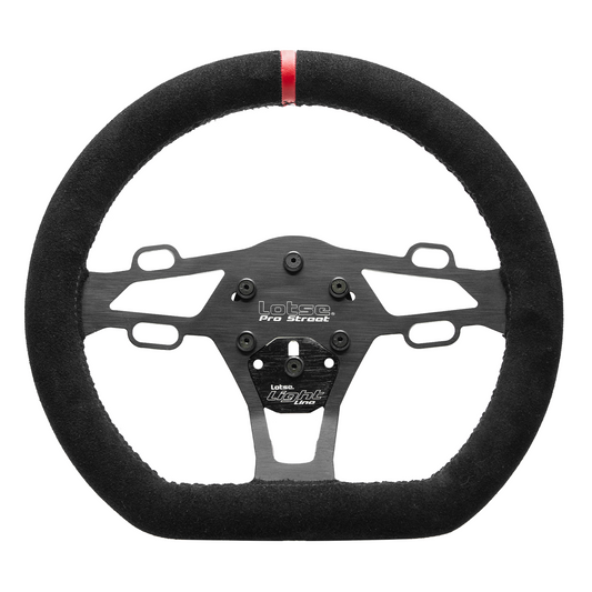 LOTSE PRO STREET COATED IN SUEDE / RED STRIPE Steering Wheel