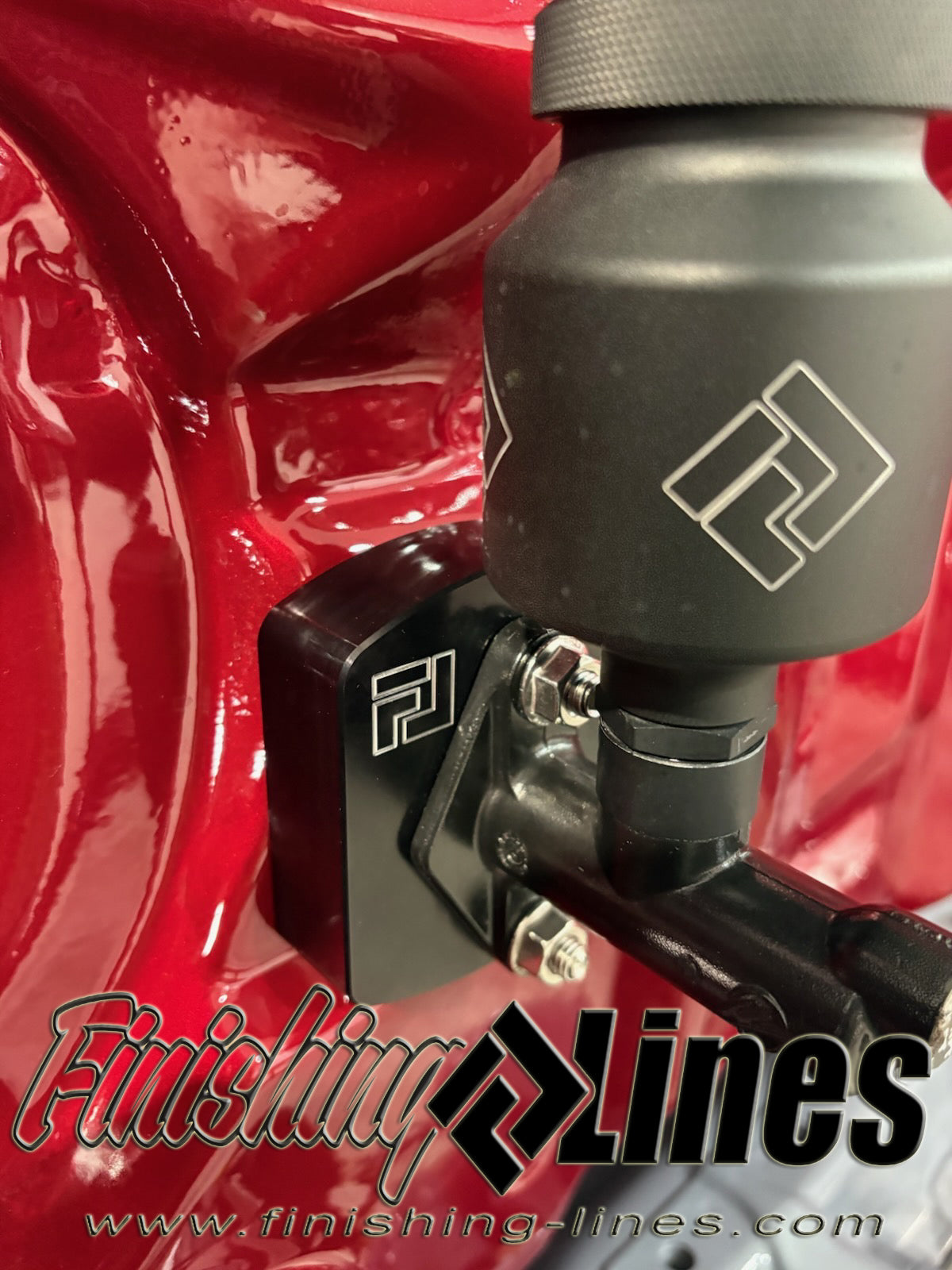 Finishing Lines RHD Honda/Acura Clutch Master Cylinder Adapter - BLACK EDITION